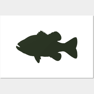 Largemouth Bass Silhouette Posters and Art